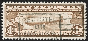 Sale Number 1192, Lot Number 677, Air Post, Graf Zeppelin Issue (Scott C13-C15)