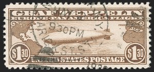 Sale Number 1192, Lot Number 679, Air Post, Graf Zeppelin Issue (Scott C13-C15) Sale Number 1192, Lot Number 679, Air Post, Graf Zeppelin Issue (Scott C13-C15)
