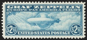 Sale 1192, Lot 687, Air Post, Graf Zeppelin Issue (Scott C13-C15)