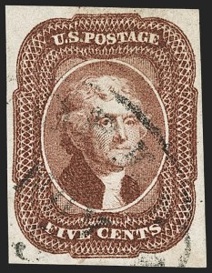 Sale Number 1192, Lot Number 84, 1851-56 Issue (Scott 5-17)