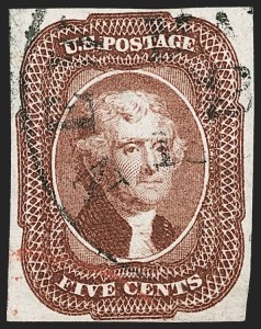 Sale 1192, Lot 86, 1851-56 Issue (Scott 5-17)