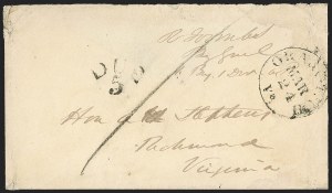 Sale 1192, Lot 868, Confederate States: Stampless Covers