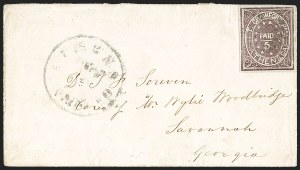 Sale 1192, Lot 869, Confederate States: Postmasters' Provisionals