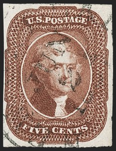 Sale 1192, Lot 87, 1851-56 Issue (Scott 5-17)