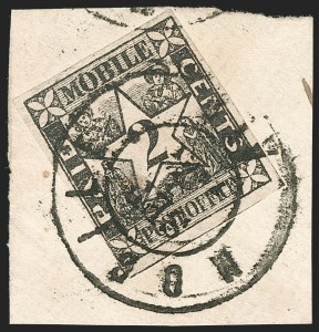 Sale 1192, Lot 873, Confederate States: Postmasters' Provisionals