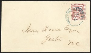 Sale 1192, Lot 882, Confederate States: Postmasters' Provisionals