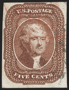 Sale 1192, Lot 89, 1851-56 Issue (Scott 5-17)