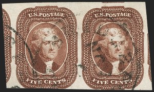 Sale 1192, Lot 90, 1851-56 Issue (Scott 5-17)