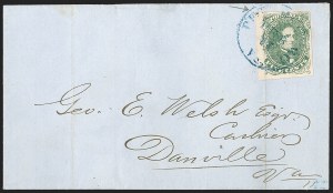 Sale 1192, Lot 924, Confederate States: General Issues on-Cover, Lithograph Issues