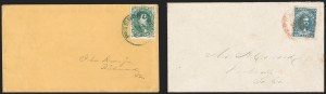 Sale 1192, Lot 936, Confederate States: General Issues on-Cover, Lithograph Issues
