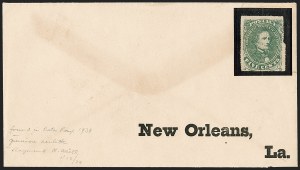 Sale 1192, Lot 939, Confederate States: General Issues on-Cover, Lithograph Issues