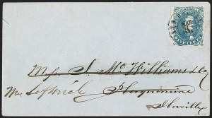 Sale 1192, Lot 946, Confederate States: General Issues on-Cover, Lithograph Issues