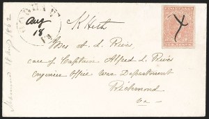 Sale 1192, Lot 948, Confederate States: General Issues on-Cover, Lithograph Issues