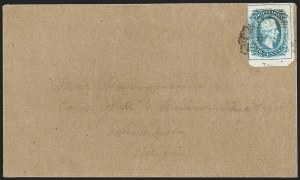 Sale 1192, Lot 964, Confederate States: General Issues on-Cover, Typograph and Engraved Issues