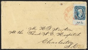 Sale 1192, Lot 966, Confederate States: General Issues on-Cover, Typograph and Engraved Issues