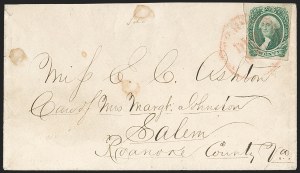 Sale 1192, Lot 967, Confederate States: General Issues on-Cover, Typograph and Engraved Issues