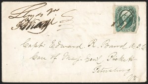 Sale 1192, Lot 969, Confederate States: General Issues on-Cover, Typograph and Engraved Issues