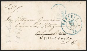 Sale 1192, Lot 979, Confederate States: Flag-of-Truce, POW, Blockade, Military Express