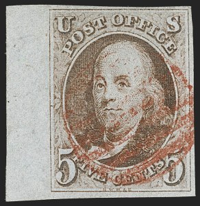 Sale 1197, Lot 1518, 5c 1847 Issue (Scott 1)