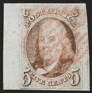 Sale 1197, Lot 1520, 5c 1847 Issue (Scott 1)