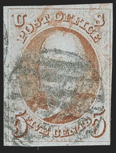 Sale 1197, Lot 1533, 5c 1847 Issue (Scott 1)