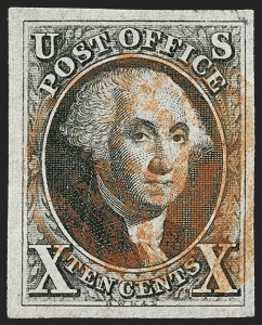 Sale Number 1197, Lot Number 1540, 10c 1847 Issue (Scott 2)