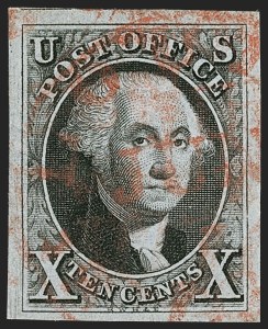 Sale 1197, Lot 1541, 10c 1847 Issue (Scott 2)