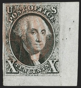 Sale 1197, Lot 1555, 10c 1847 Issue (Scott 2)