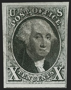 Sale 1197, Lot 1560, 10c 1847 Issue (Scott 2)