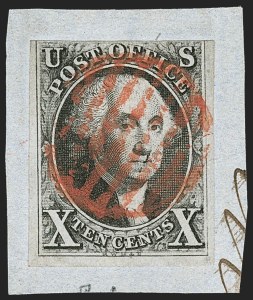 Sale 1197, Lot 1561, 10c 1847 Issue (Scott 2)