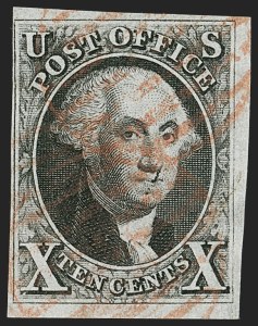 Sale 1197, Lot 1562, 10c 1847 Issue (Scott 2)