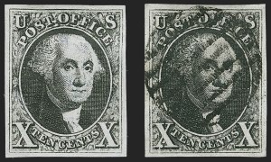 Sale 1197, Lot 1564, 10c 1847 Issue (Scott 2)