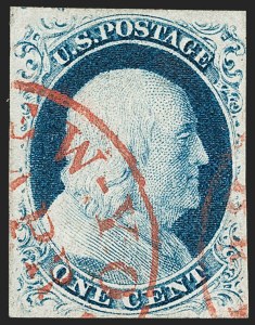 Sale 1197, Lot 1585, 1851-56 Issue (Scott 7-17)