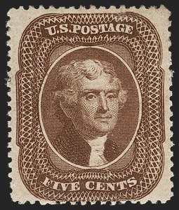 Sale 1197, Lot 1630, 1857-60 Issue (Scott 18-39)