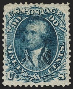 Sale 1197, Lot 1645, 1861-66 Issue (Scott 56-78)