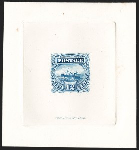 Sale 1197, Lot 1726, 12c "Adriatic" 1869 Pictorial Issue, Essays & Proofs (Scott 117-E, 117P)