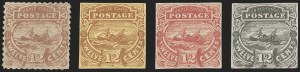 Sale 1197, Lot 1733, 12c "Adriatic" 1869 Pictorial Issue, Essays & Proofs (Scott 117-E, 117P)