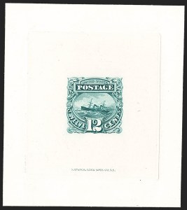 Sale 1197, Lot 1741, 12c "Adriatic" 1869 Pictorial Issue, Essays & Proofs (Scott 117-E, 117P)