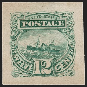 Sale 1197, Lot 1742, 12c "Adriatic" 1869 Pictorial Issue, Essays & Proofs (Scott 117-E, 117P)
