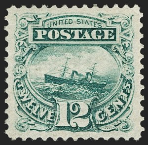 Sale 1197, Lot 1747, 12c "Adriatic" 1869 Pictorial Issue, Stamps (Scott 117)