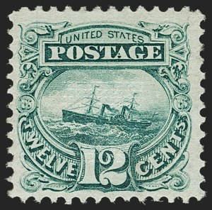 Sale 1197, Lot 1751, 12c "Adriatic" 1869 Pictorial Issue, Stamps (Scott 117)
