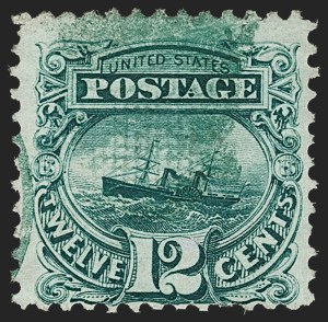 Sale 1197, Lot 1756, 12c "Adriatic" 1869 Pictorial Issue, Stamps (Scott 117)