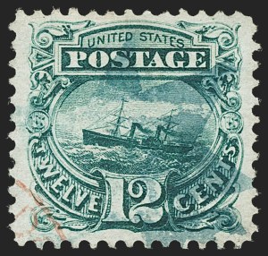 Sale 1197, Lot 1760, 12c "Adriatic" 1869 Pictorial Issue, Stamps (Scott 117)