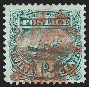Sale 1197, Lot 1762, 12c "Adriatic" 1869 Pictorial Issue, Stamps (Scott 117)