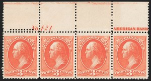 Sale 1197, Lot 1825, 1881-93 American Bank Note Co. Issues (Scott 205-229)