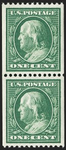 Sale 1197, Lot 1920, 1908-13 Washington-Franklin Issues (Scott 331-396)