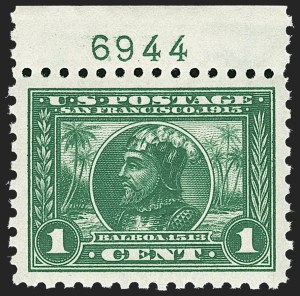 Sale 1197, Lot 1949, 1913-15 Panama-Pacific Issue, DeBroff Finest Graded Set (Scott 397-404)