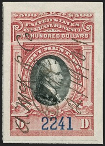 Sale 1197, Lot 2182, Revenues: Second Issue thru Proprietary, Balances