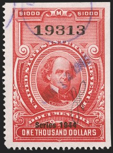 Sale 1197, Lot 2184, Revenues: Second Issue thru Proprietary, Balances