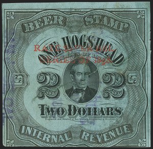 Sale 1197, Lot 2201, Revenues: Wine and Beer Stamps